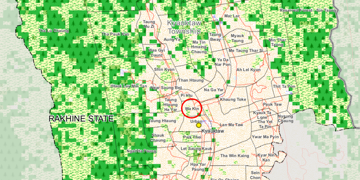 Kyauktaw Map